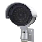 2pcs Dummy Security Camera with Flashing LED Outdoor Fake CCTV Surveillance Decoy