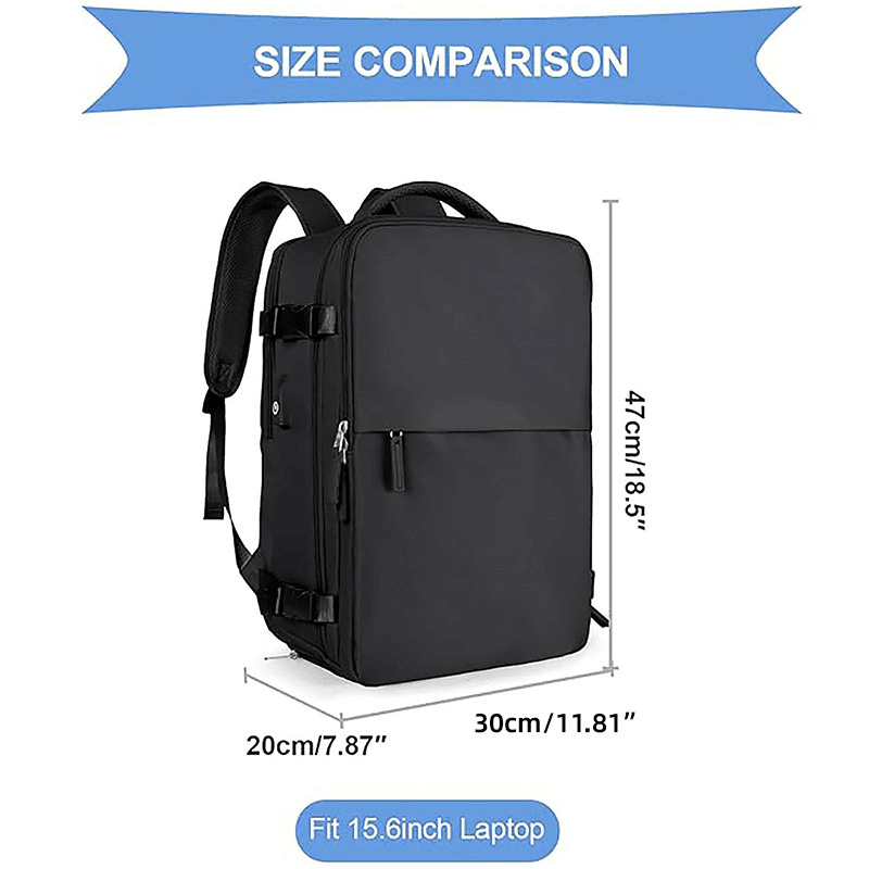 Waterproof Travel Backpack Outdoor Sports Shoulder Bag Hiking Camping Daypack - Blue