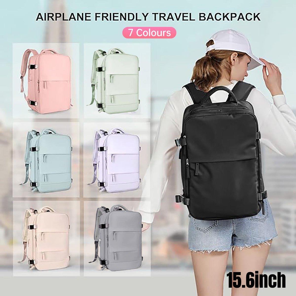 Waterproof Travel Backpack Outdoor Sports Shoulder Bag Hiking Camping Daypack - Pink