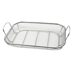 Stainless Steel Square Barbecue Basket Multifunctional Tray Grilling Vegetables