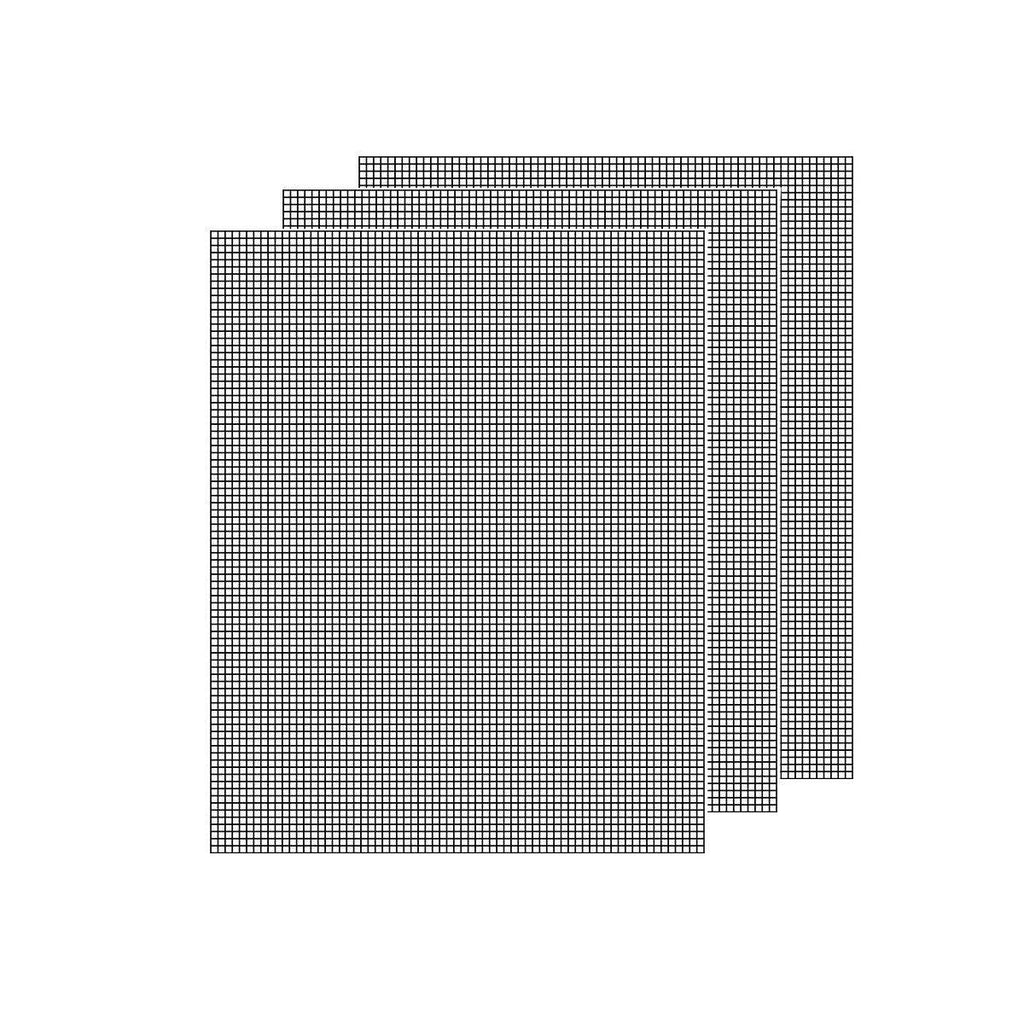 3/6/10PCS Non-Stick BBQ Grill Mat Mesh Liner Cooking Barbecue Sheet Baking Pad - 42X36cm-3PCS