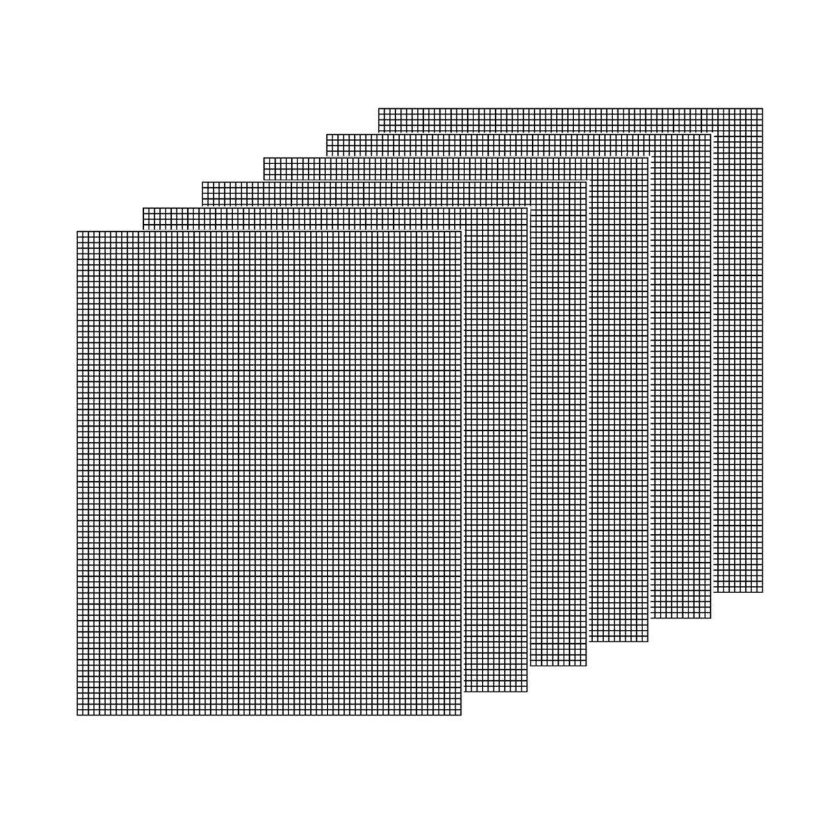 3/6/10PCS Non-Stick BBQ Grill Mat Mesh Liner Cooking Barbecue Sheet Baking Pad - 42X36cm-3PCS