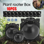 10Pcs Plant Rooting Ball High Pressure Propagation Box Grafting Breeding Device - L-12CM-10PCS