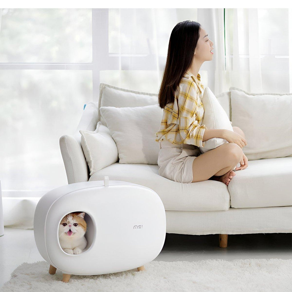 Cat Litter Box Semi-closed Cat Supplies Cat Toilet Drawer Large Cat Litter Box - Green