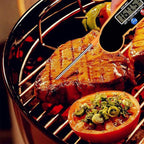 Foldable Digital Thermometer Probe Temperature Kitchen Cooking Food Bbq Meat Jam - Black