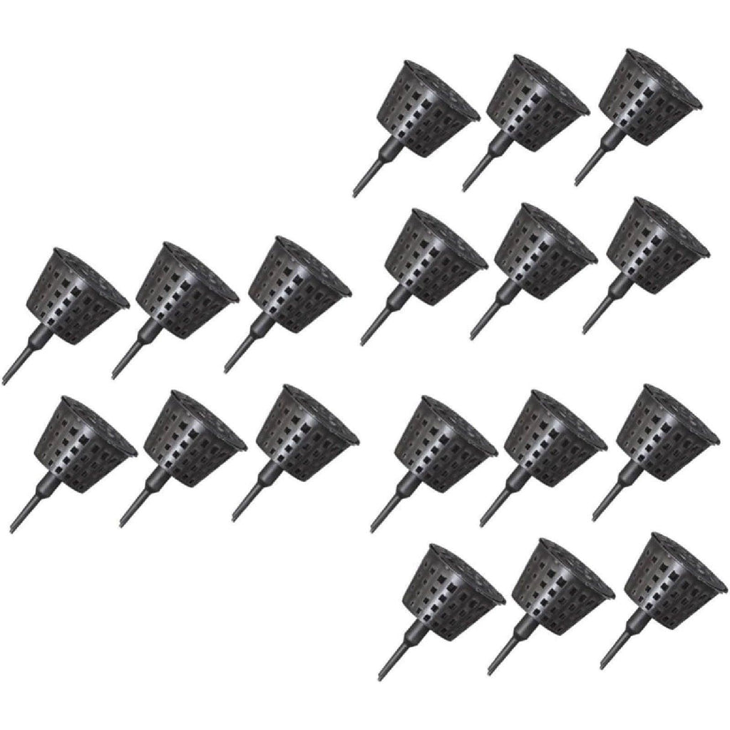 100x Plastic Fertilizer Baskets with Lid Balcony Gardening Tools Bonsai Supplies