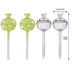 2PCS Automatic Glass Watering Cactus Plant Flower Self Drip Irrigation Tool - Green