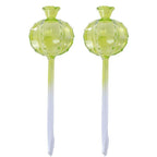 2PCS Automatic Glass Watering Cactus Plant Flower Self Drip Irrigation Tool - Green