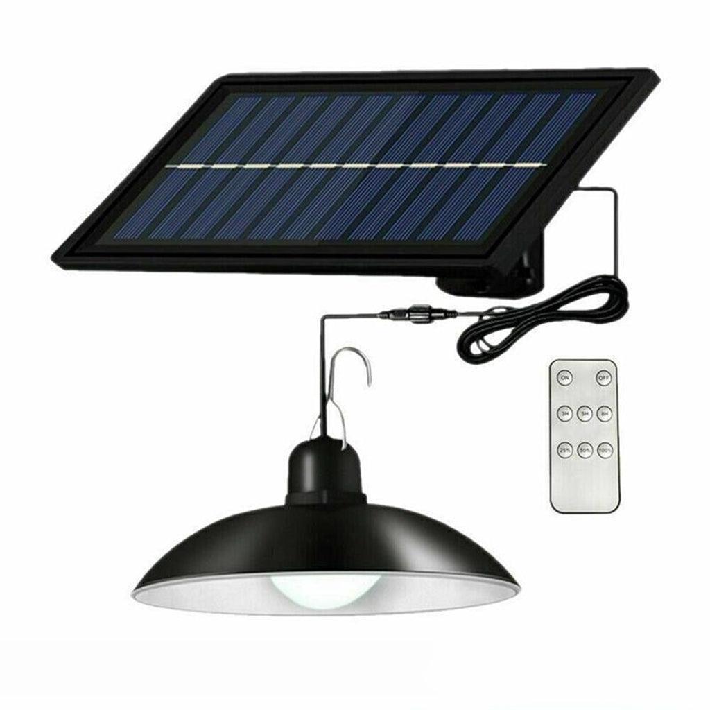 Solar Led Light Hanging Pendant Indoor Outdoor Garden Yard Tent Shed Lamp Remote - Dual-Head Light