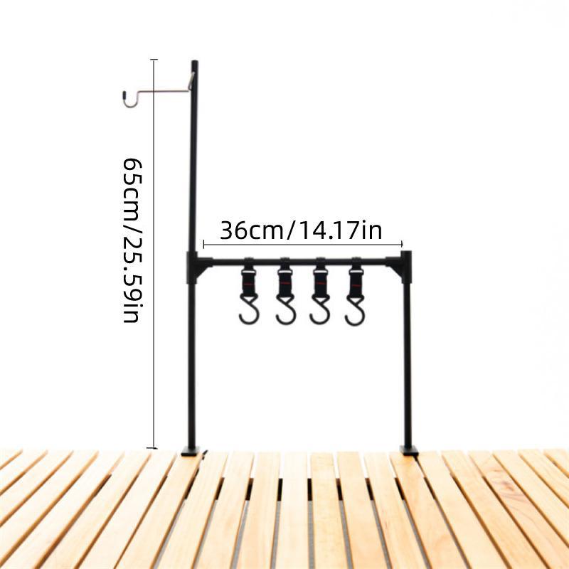 Outdoor Camping Hanging Rack Desktop Shelf Table Side Storage Camping Organizer
