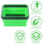 10PCS Silicone Magnetic Tool Tray Folding Storage Disk Screw Bolt Organizer