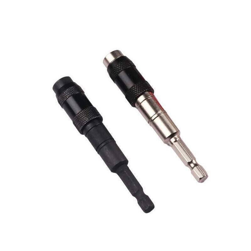 Pivoting Bit Holder Swivel Drill  Screwdriver Adapter Tool for Impact Driver - Silver