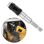 Pivoting Bit Holder Swivel Drill  Screwdriver Adapter Tool for Impact Driver - Silver