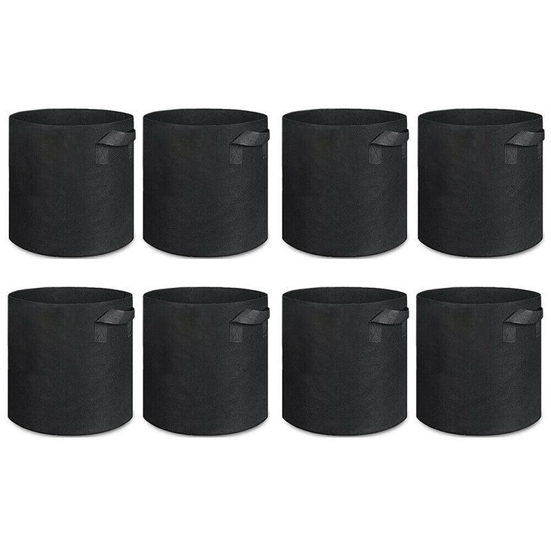 10 Pack Breathable Fabric Plant Grow Pots 2 to 20 Gallon Sizes - 10 Gallon-10PCS
