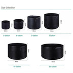 10 Pack Breathable Fabric Plant Grow Pots 2 to 20 Gallon Sizes - 10 Gallon-10PCS