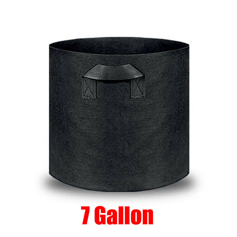 10 Pack Breathable Fabric Plant Grow Pots 2 to 20 Gallon Sizes - 10 Gallon-10PCS