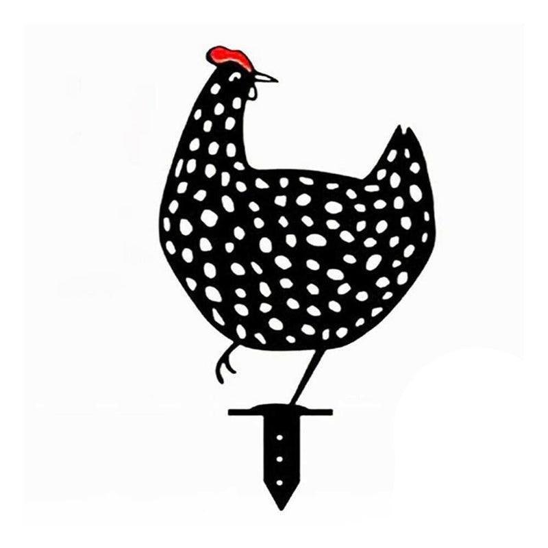 Garden Ornaments Chicken Yard Art Garden Backyard Lawn Decor Gift Easter Deco - A