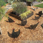 Garden Ornaments Chicken Yard Art Garden Backyard Lawn Decor Gift Easter Deco - E