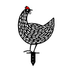 Garden Ornaments Chicken Yard Art Garden Backyard Lawn Decor Gift Easter Deco - E