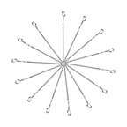 14 Pack Kabob Skewers Premium Flat Metal BBQ Barbecue Skewer Long Stainless