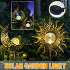 Solar Lights LED Garden Decor Outdoor Path Lights Lawn Light Lantern Lamp - 1X Moon