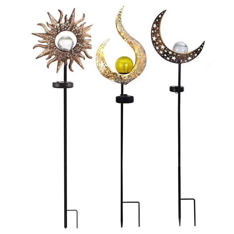 Solar Lights LED Garden Decor Outdoor Path Lights Lawn Light Lantern Lamp - 1X Sun