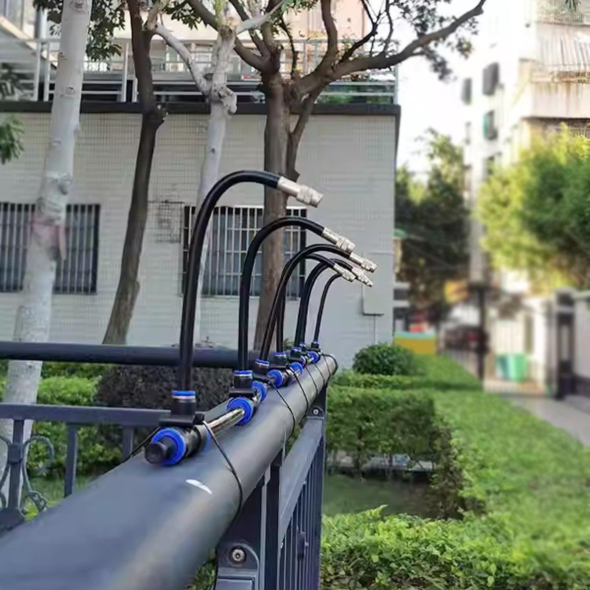 5M 10M 20M Garden Watering System Adjustable Spray Irrigation Hose Sprinkler - 10m