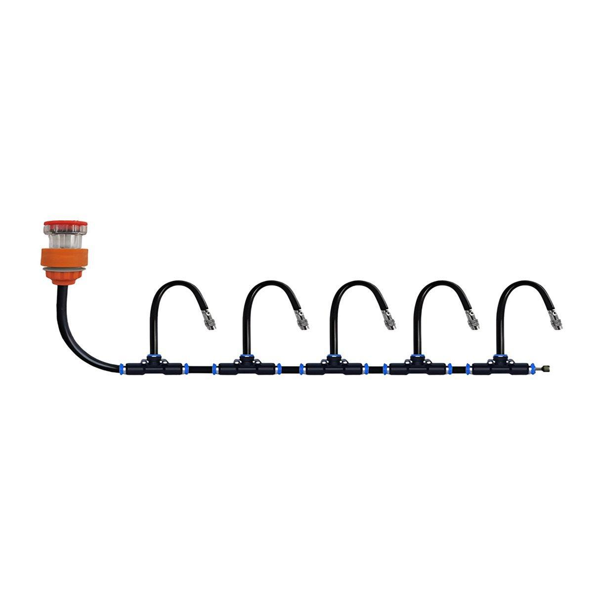 5M 10M 20M Garden Watering System Adjustable Spray Irrigation Hose Sprinkler - 10m