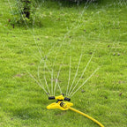 360 Degree Rotating Yellow Sprinkler Automatic Lawn Garden Watering System Villa