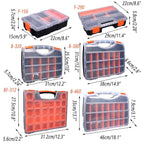 Clear Plastic Storage Box Multi Compartment Organizer for Small Parts Beads - BF-312