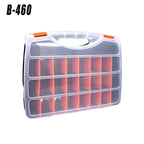 Clear Plastic Storage Box Multi Compartment Organizer for Small Parts Beads - BF-312