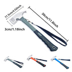 Outdoor Camping Hammer Tent Stake Puller Ground Hammer Heavy Duty Camping Tool - Orange