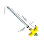 9PCS High Strength Carbon Steel Tent Stakes Outdoor Camping Pegs M8x200 Durable