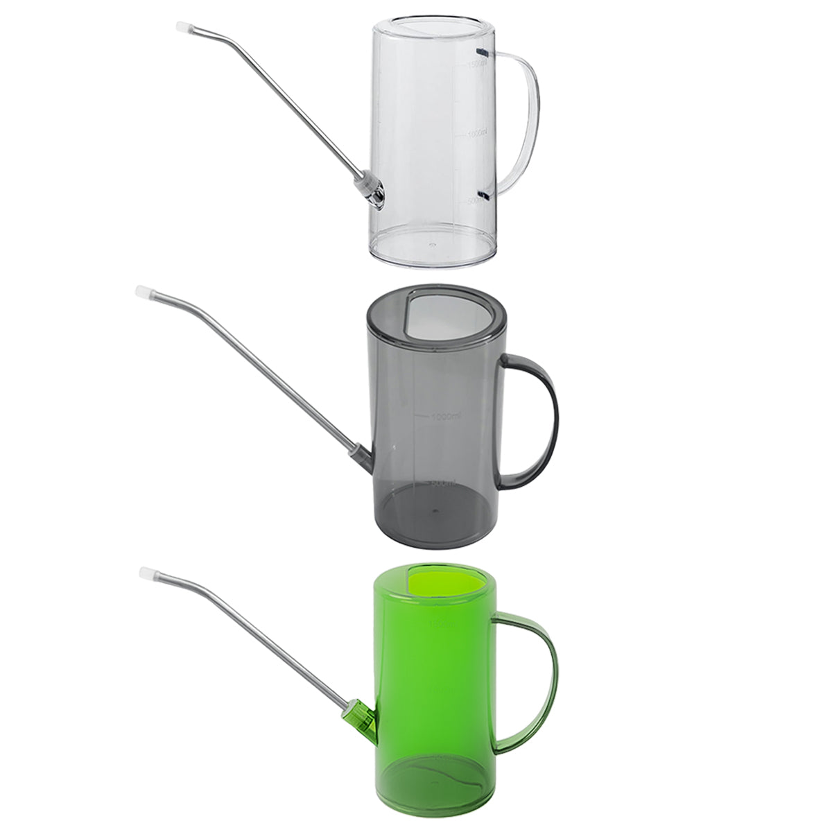 Watering Can Long Spout For Indoor Outdoor Garden Potted Plants Flowers Use - Transparent