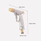 2Pcs High Pressure Water Spray Handle Nozzle Brass Garden Hose Pipe Lawn Car Wash