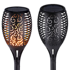 10 Pack Solar Torch Lights 96 LED Flickering Lighting Dancing Flame Garden Lamp