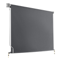 Retractable Straight Drop Roll Down Awning Garden Patio Screen 2.1X2.5M