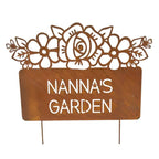Nanna'S Garden Rust Garden Stake 42cm