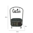 Planter On Stand w Floating Garden Sign 68cm