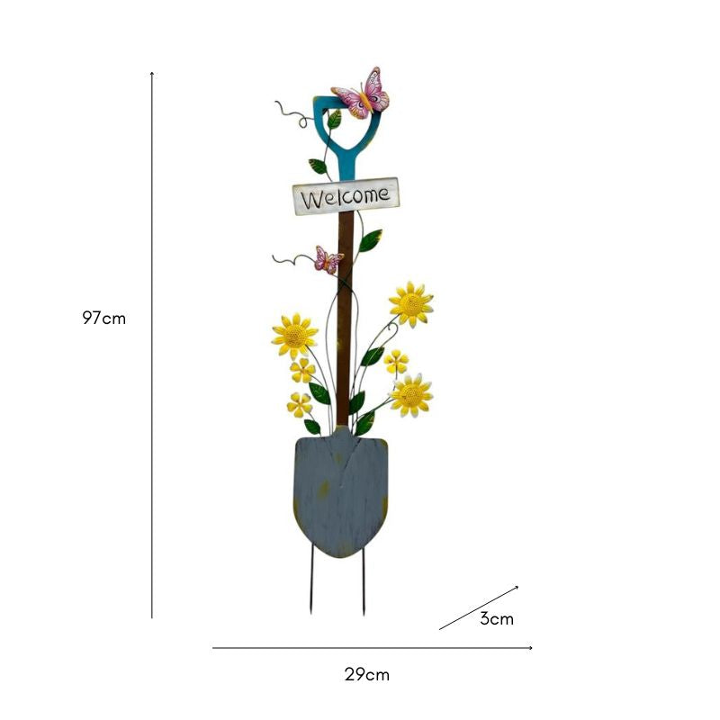 Colour Spade Garden Stake / Wall Decoration 95cm