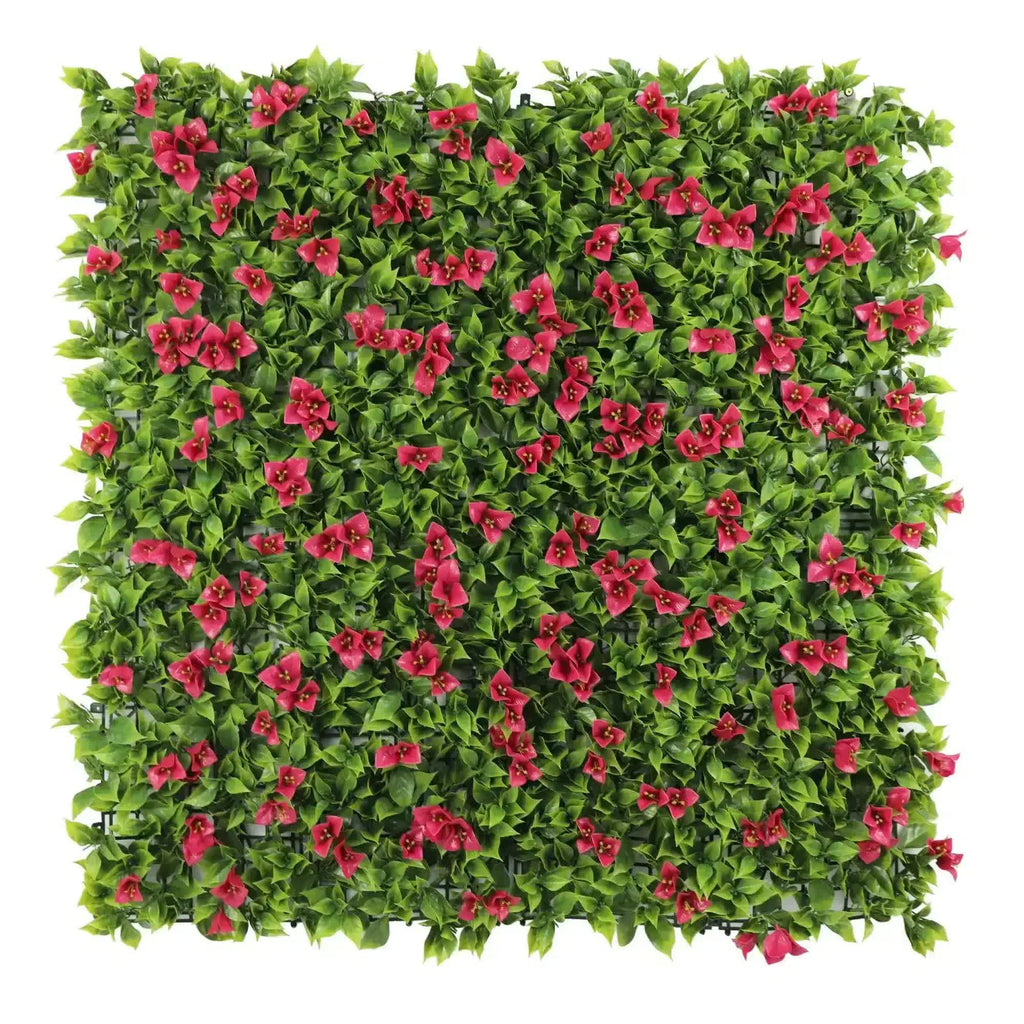 Luxury Flowering Pink Vertical Garden / Green Wall UV Resistant 1m X 1m