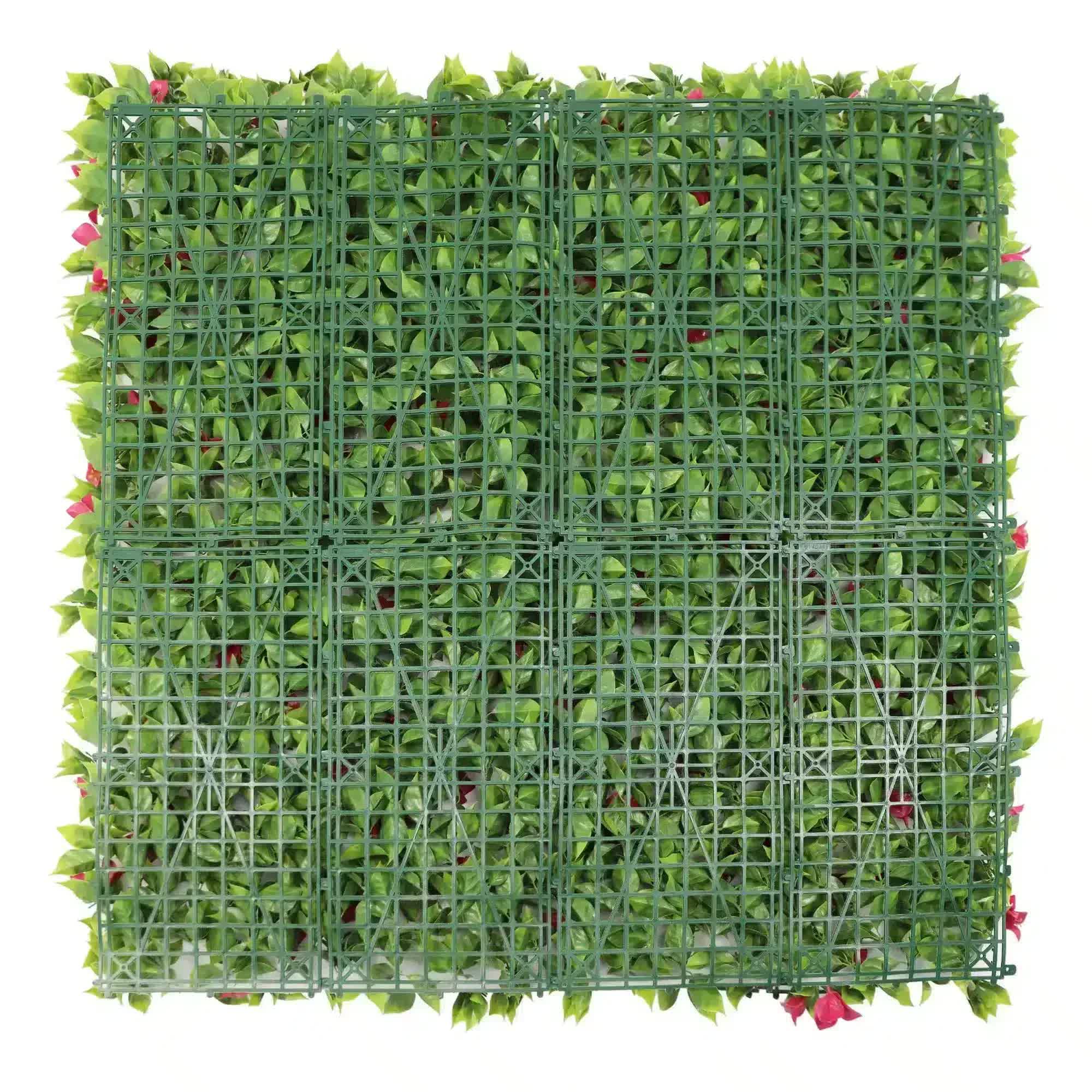 Luxury Flowering Pink Vertical Garden / Green Wall UV Resistant 1m X 1m
