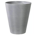 Decorative Textured Round Grey Planter 47cm