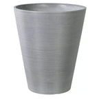 Decorative Textured Round Grey Planter 47cm