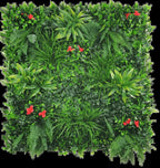 Elegant Red Rose Vertical Garden / Green Wall UV Resistant 100cm x 100cm