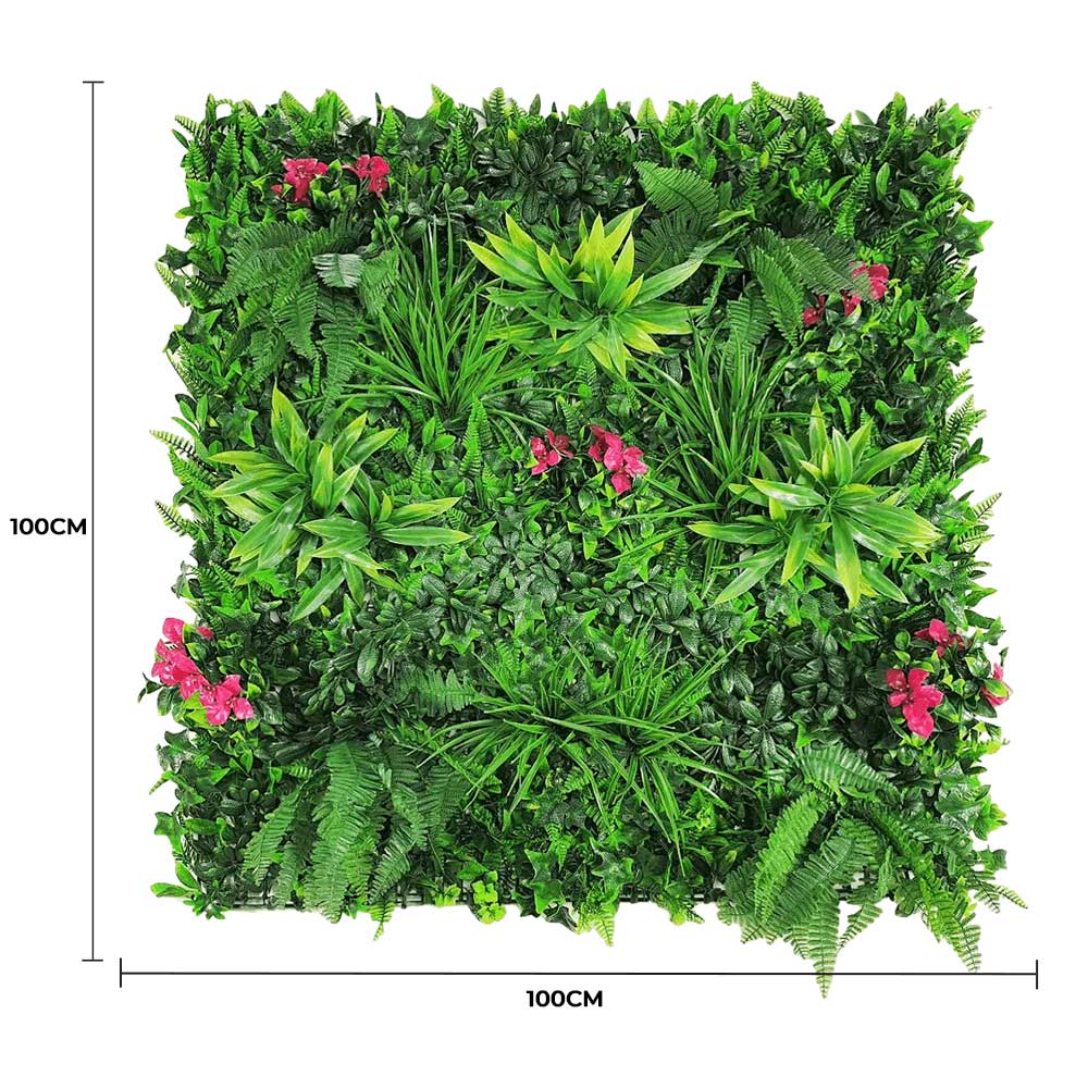 Flowering Lilac Vertical Garden / Green Wall UV Resistant 100cm X 100cm Panel