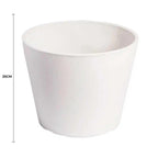 Rendered White Planter Pot 25cm