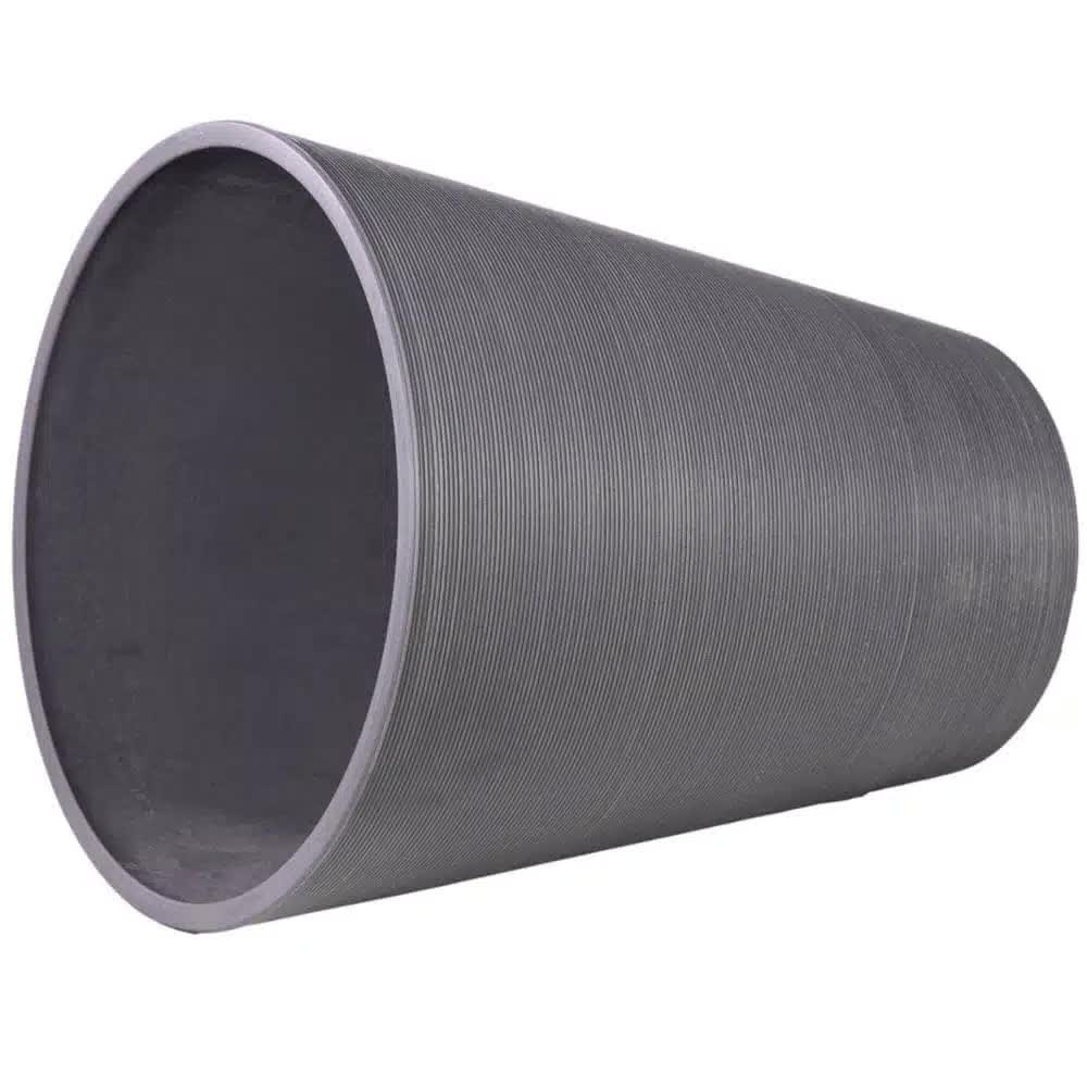 Decorative Large Modern Grey Round Planter 71cm