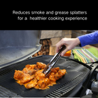 ASMOKE Premium Copper & Black BBQ Grill Mats (2-Pack) - Non-Stick PTFE Coating, Cooking Mats| Reusable and Easy to Clean