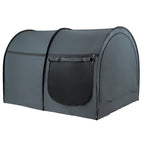 VEVOR Bed Tent, Pongee Fabric, 4 Doors Breathable Dream Tent with 7 mm Fiber Poles on Bed Privacy, Full Size Block out Light Sleeping Bed Canopy, Fit for Kids Playhouse and Adults Sleeping Tent